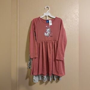 NWT Disney girls Aristocats Marie 2 pack dresses sz 8